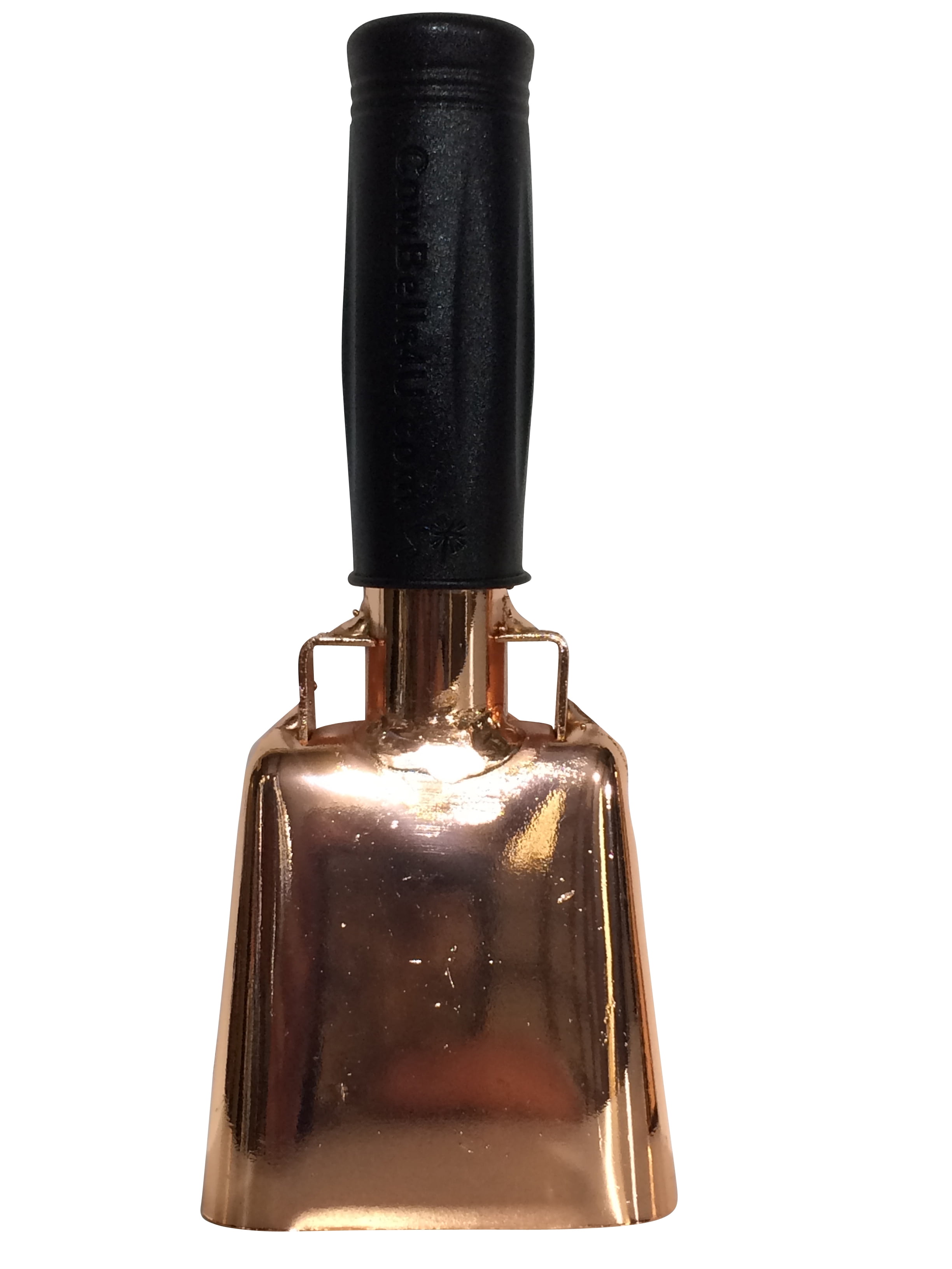 11.2 inch black bell black handle cowbell with stick grip handle used