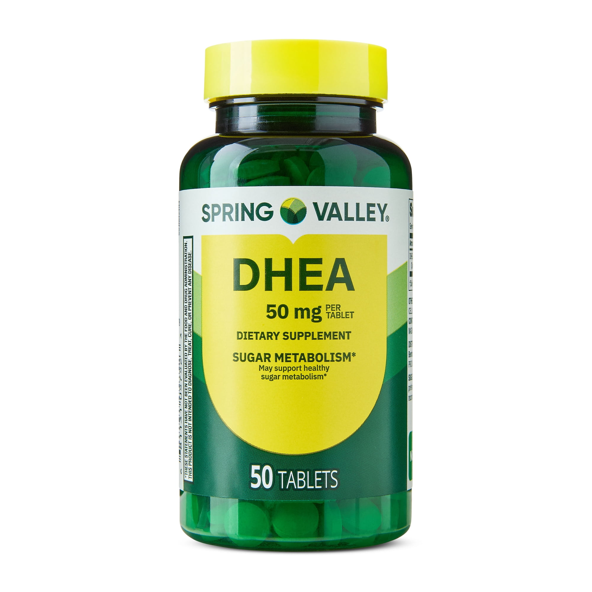 (2 pack) Spring Valley DHEA 50mg Tablets, Dietary Supplement, 50 Count