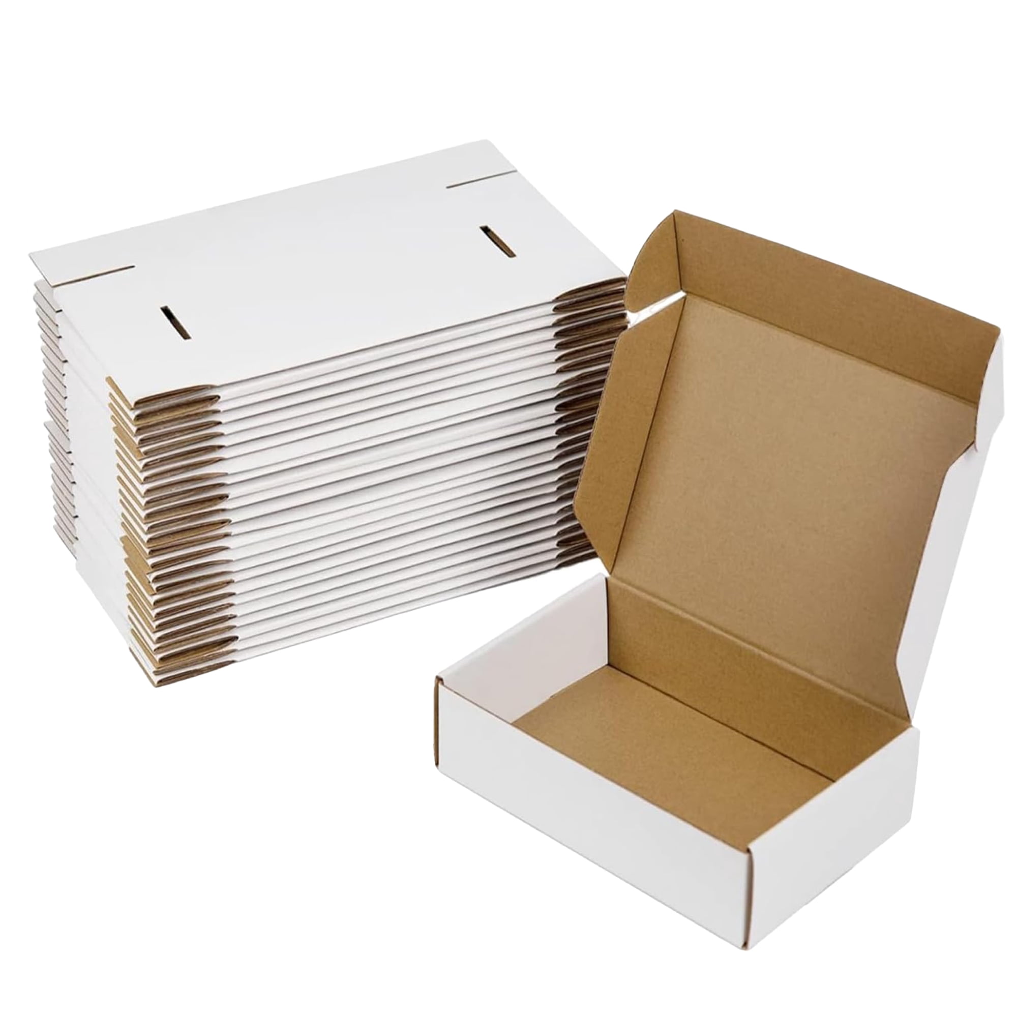 Ucanpack Corrugated Mailer Box Small Packing Supplies For Moving White (Kraft Inside), 5 x 3 x 2" - 50 Pcs