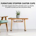 thumbnail image 3 of 4PCS Bed Stopper & Furniture Stopper Caster Cups Fits to All Wheels of Furniture,Sofas,Beds,Chairs, 3 of 5
