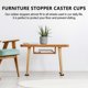 thumbnail image 2 of 4PCS Bed Stopper & Furniture Stopper Caster Cups Fits to All Wheels of Furniture,Sofas,Beds,Chairs, 2 of 5