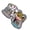 QHXZ4242, variant on Cartoon Frogs Chemist Lapel Pin with Microscope and Tests Tube Designs Science Theme Accessory for Enthusiasts