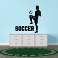 thumbnail image 3 of Sports Wall Decals for Boys Bedroom - Bouncing Football On Knee Ball DIY & Creativity Boy Girl Bedroom Wall Sticker - Size: 18 In x 20 In, 3 of 5