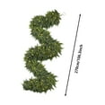 thumbnail image 3 of FEISHENTT Glowing 9 Ft Realistic Christmas Garland with Lighting Stairs Garlands For Decoration Christmas Cedar Garland Home Decoration, 3 of 6