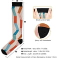 thumbnail image 3 of Coolnut Stripes Compression Socks, 1 Pack Women Men Long Stocking (20-30mmHg) Travel Knee High Stockings for Athletic Sports,Running,Cycling,Nursing, 3 of 6