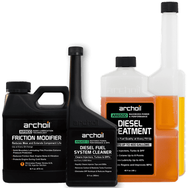 Archoil Ultimate Diesel Kit - AR9100 Friction Modifier (16oz)   AR6500 Diesel Treatment (40oz)   AR6400-D Diesel Fuel System Cleaner (12oz)