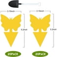 thumbnail image 2 of 40 Pack Fungus Gnat Traps for House Indoor Yellow Sticky Traps for Gnats Sticky Traps for Plants, Dual-Sided Fungus Gnat Sticky Traps Fruit Fly Traps for Indoors, 2 of 5