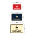 thumbnail image 2 of Classic Framed Showers Sign (Navy Blue/Gold) - Small, 2 of 5