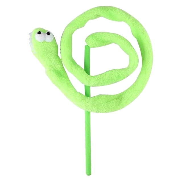 Juguete interactivo para gatos, serpentina de dibujos animados, divertido juguete de gato con forma de palo, juguete de peluche, divertido gatito, juguete para mascotas