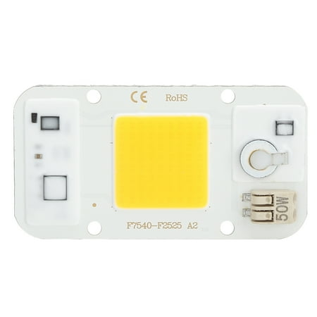 

220V High Voltage DriveFree Light Source 50W LED Chip LED Integrated Lamp Bead for Plant Growth Light(Warm Light )