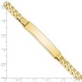 thumbnail image 5 of Auriga Fine Jewelry 10K Yellow Gold Flat Curb Link Id Bracelet 8" for Women, 5 of 5