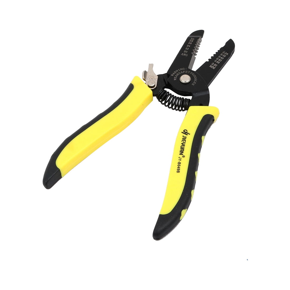 Yellow Plastic Coated Handle Wire Stripping Pliers Cable Cutter Hand Tool