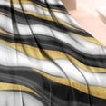 thumbnail image 3 of Black White Marble Gold Wave Pattern Blanket,Comfortable Soft Flannel Throw Blanket,All Season,Warm Lightweight Blankets for Sofa Bed Couch Living Room Chair,60"x80", 3 of 4