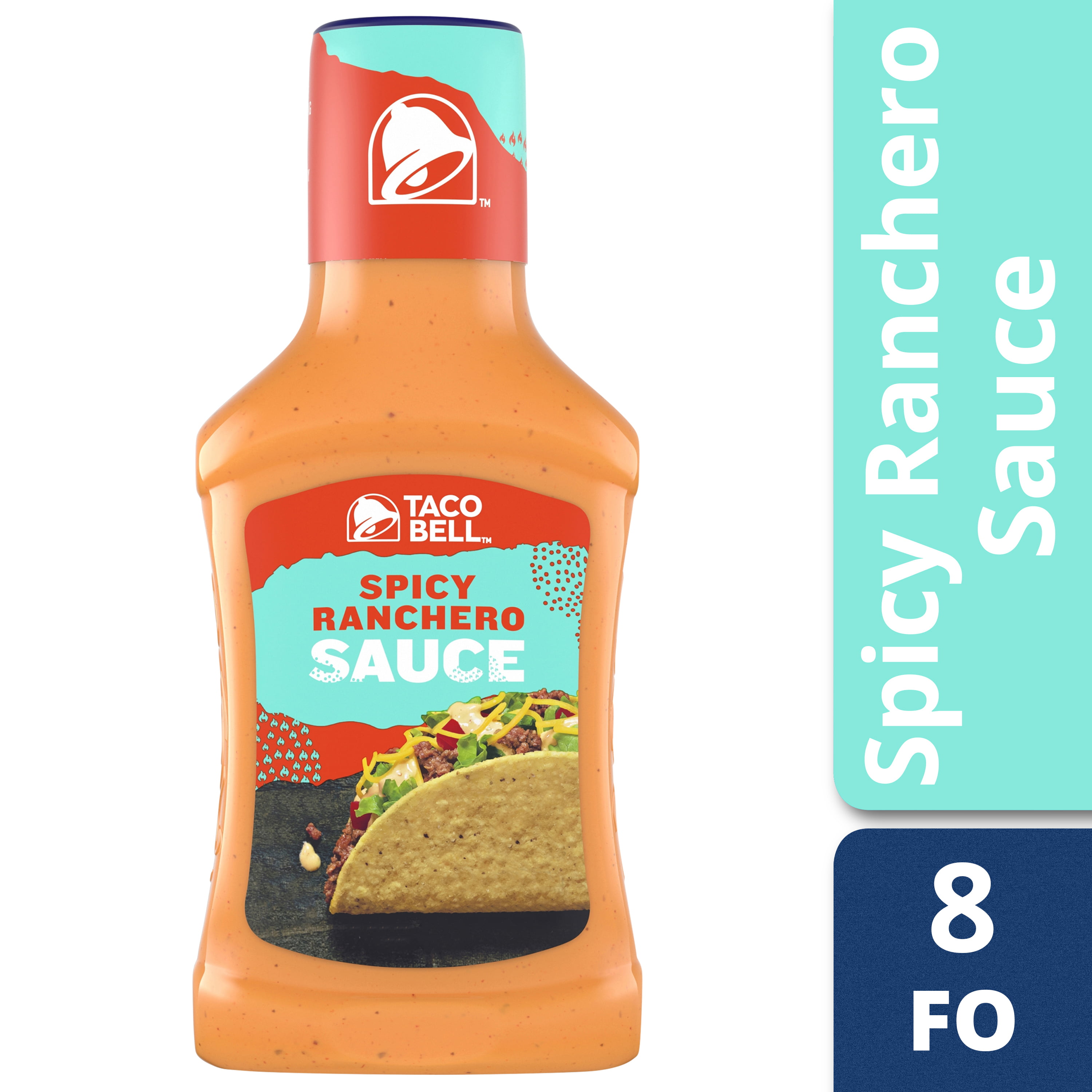 Taco Bell Spicy Ranchero Sauce 8 Fl Oz Bottle Walmart Com.