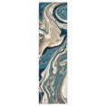 thumbnail image 2 of HR Marble Rugs Blue Beige Multi Color Abstract Livingroom & Dining Room Chick Area Rug Non-Shedding Carpet, 8' x 10', 2 of 7