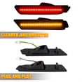 thumbnail image 6 of Kojem 4Pcs Front Rear Led Bumper Side Marker Light  for 2010-2015 Chevy Camaro Smoked Lens, 6 of 10