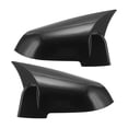 thumbnail image 1 of 1 Juego de Reemplazo de Tapa de Espejo Lateral Izquierda Derecha ABS Patrón de Carbono Negro para BMW Serie 5 F10/F11/F18 Facelift con Cubierta de Guardabarros de Cuerno de Buey, 1 of 7