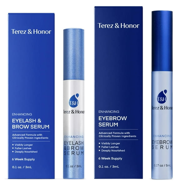 Set de sérum para pestañas y cejas TEREZ & HONOR Natural 3 ml + 5 ml
