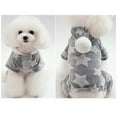 thumbnail image 5 of Opolski Star Moon Print Puppy Dog Fleece Warm Winter Coat Jumpsuit Pet Hooded Pajamas, 5 of 8