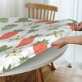 thumbnail image 4 of YFYANG Round Fitted Table Cloth, Waterproof Strawberry Floral Graffiti Pattern Polyester Table Cover, Indoor Outdoor Decorative Tablecloths with Elastic Edge, 4 of 7