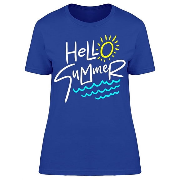Hello Summer, Waves Tee Women's -Image by Shutterstock