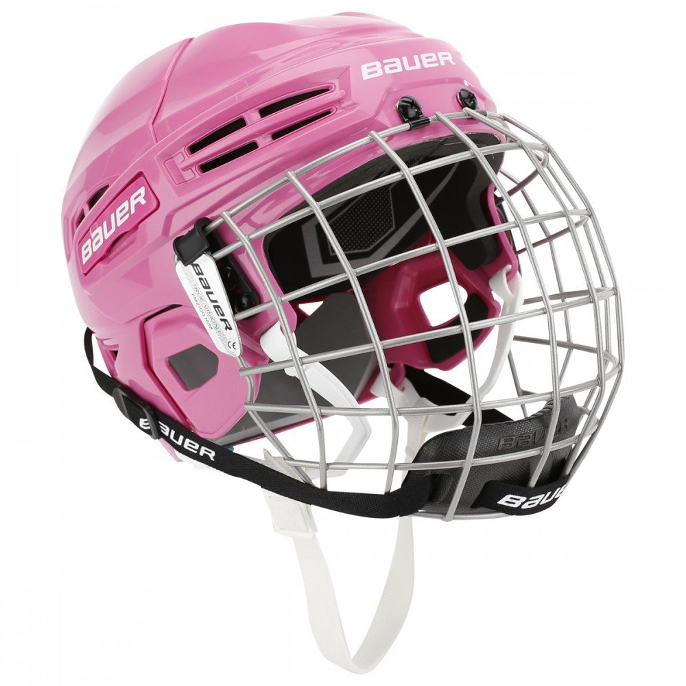 New Bauer IMS 5.0 Hockey Helmet Combo Pink Small 1045682