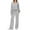 Grey, variant on Gkeoshab Silk Pajamas for Men Sets For Women 2 Piece Outfits 2026 Long Sleeve Pajamas Button Up Top Wide Leg Pants Tracksuit With Pockets Sleepdress
