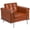 Cognac, variant on Flash Furniture HERCULES Lesley Series Contemporary Black LeatherSoft Chair with Encasing Frame
