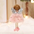 thumbnail image 3 of CIMAXIC Plush Angel 1Pc Creative Plush Heart-shaped Pattern Angel Doll Pendant Hanging Decor,5.71"X3.54"X1.18", 3 of 5