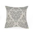 thumbnail image 4 of Noble House Brendan Modern Fabric Throw Pillow, Natural, Gray, 4 of 5