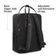 thumbnail image 5 of Mochila casual KALIDI para portátil de 15 pulgadas, para acampar, negra, 5 of 8
