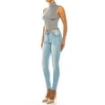 thumbnail image 3 of Women's Ribbed Sleeveless High Turtleneck Fitted Knit Crop Tank Top, 3 of 6