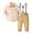 Yellow, variant on Toddler Boy Dress Suit Clothes Sets Bowtie Dress Shirt Suspender Easter Outfit Toddler Boy Newborn Boy Outfits 12-18 Months