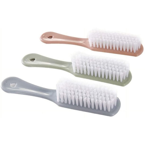 Dinheiro Juego de cepillos de limpieza de cocina, juego de 3 cepillos de limpieza de cocina, cepillos multiusos para limpiar zapatos, ducha, baño, bañera, fregador de mano, colores suaves y elegantes