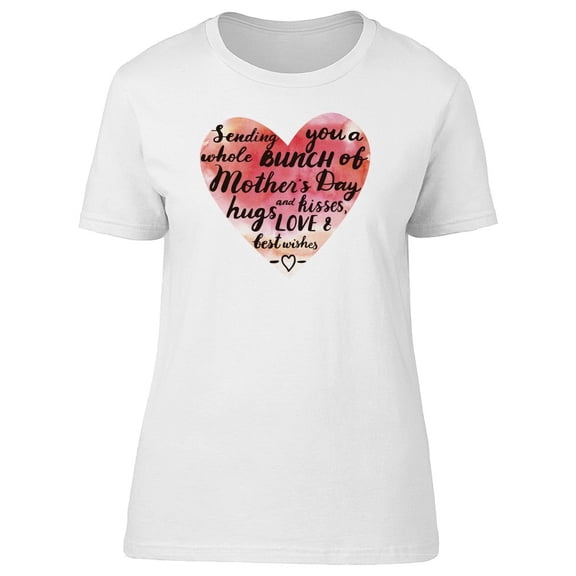 Mothers Day Watercolor Love T-Shirt Women -Image by Shutterstock, Female Medium