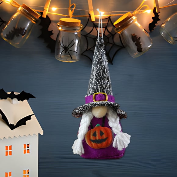 IBaodan Halloween Decoration Props Doll Doll Pendant Decoration Halloween Pumpkin Witch Doll Pendant Housewarming Gift