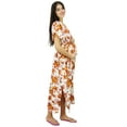 thumbnail image 2 of Bimba Delivery Maternity Gown Caftan Maxi, Front & Back Button Kaftan Dress, 2 of 7