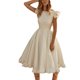 thumbnail image 1 of Vestidos Para Mujer Vestidos de Fiesta de Bienvenida Vestido de Fiesta de Noche Casual Erógeno de Moda de Manga Corta Cintura Color Sólido Vestido Largo Odeerbi  ODB168216, 1 of 9