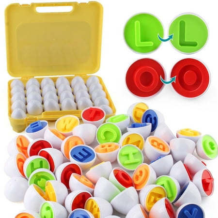 XIAOFFENN 26 Letters English Letters Spelling And Assembly Smart Early Education Toys Warehouse Sale Clearance