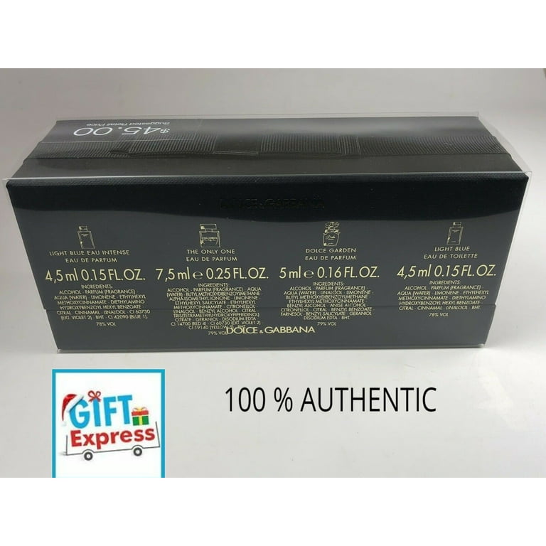 Dolce & gabbana mini gift set 4 piece set hot sale