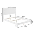 thumbnail image 3 of AFI Metro Full Solid Wood Panel Bed with USB Charging Station in White, 3 of 8