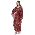 thumbnail image 2 of Moomaya Printed MaxiDress KaftanFor Women Nightgown Bikini Cover Up Plus Size Caftan, 2 of 6
