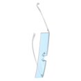 thumbnail image 2 of 1Pc Personalized Rimless Sunglasses Rectangular Glasses With Small Frame Fashion Street Photo(Blue), 2 of 3