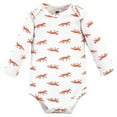 thumbnail image 4 of Hudson Baby Cotton Long-Sleeve Bodysuits, 3- Pack, Newborn- 24 Months, 4 of 5