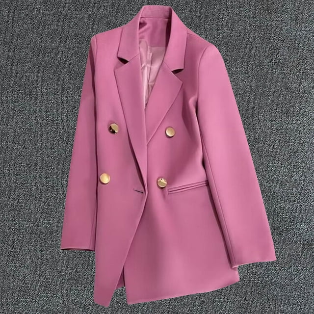 Amzcrzy Blazers pour Femmes Mode Décontractée pour Femmes Couleur Unie Poche Col Rabattu Blouse à Manches Longues Blazer Vestes pour Femmes Hauts à Manches Longues pour Femmes Veste pour Femmes Vêtements pour Femmes Hauts pour Femmes