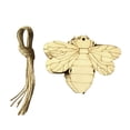 thumbnail image 4 of MLINS  10 PCS Bee Decorations Present Wood Craft Shapes Fruit Tassel Charm DIY, 4 of 8