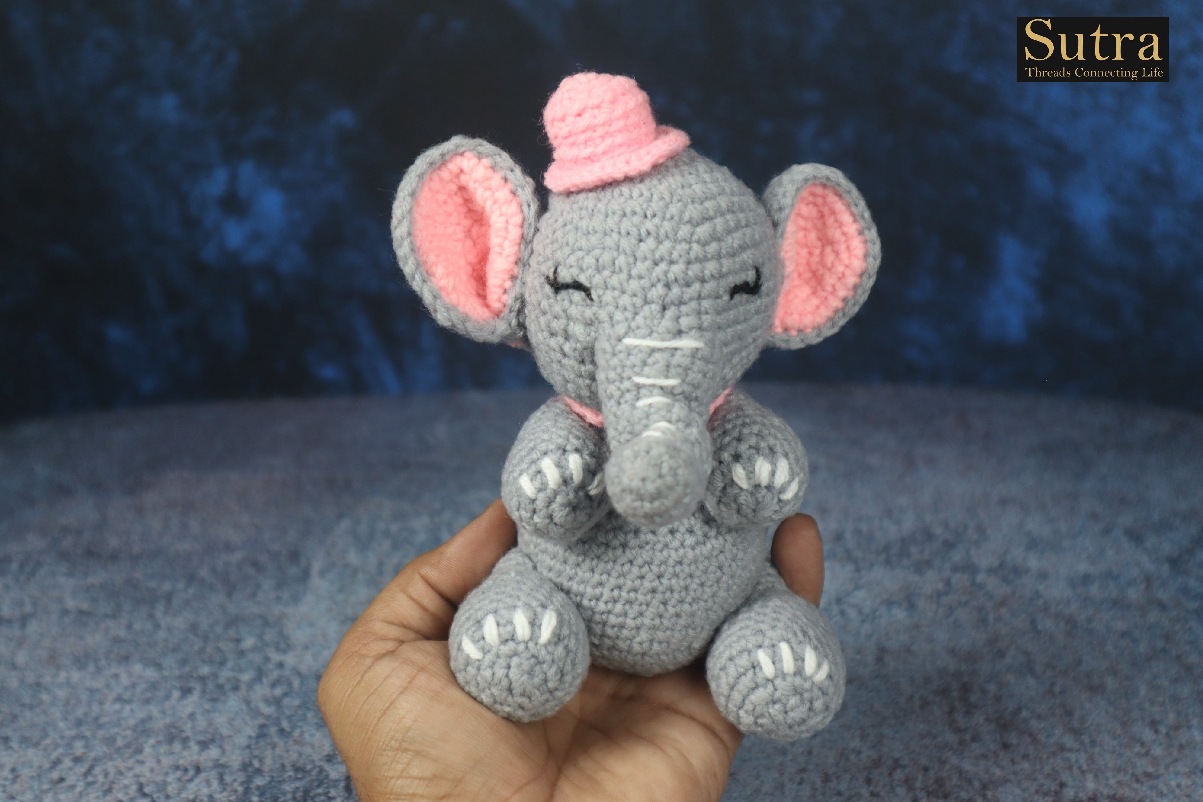 Cute Handmade Crochet Elephant Toy, ,baby Gift, Newborn Gift, Gift For Kid, Custom Color
