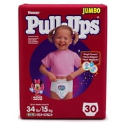 Girls' Pull-Ups Training Pants - Medium Jumbo 30
