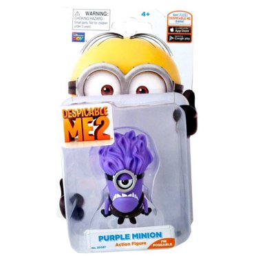 Despicable Me 2 Purple Minion Action Figure [Stuart]