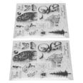 thumbnail image 4 of Sellos Transparentes ANGGREK 2 Sellos Decorativos Impresión Reciclable 21,7 x 18 cm, 4 of 8